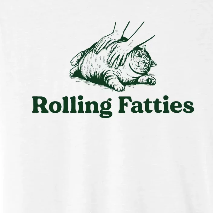 Rolling Fatties Cat Funny Cat Lover Kitten Owner Kitty ChromaSoft Performance T-Shirt