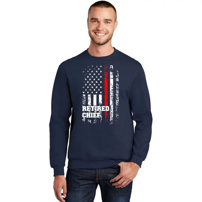 Retired Fire Chief Firefighter Rank Retirement Gift Sweatshirt