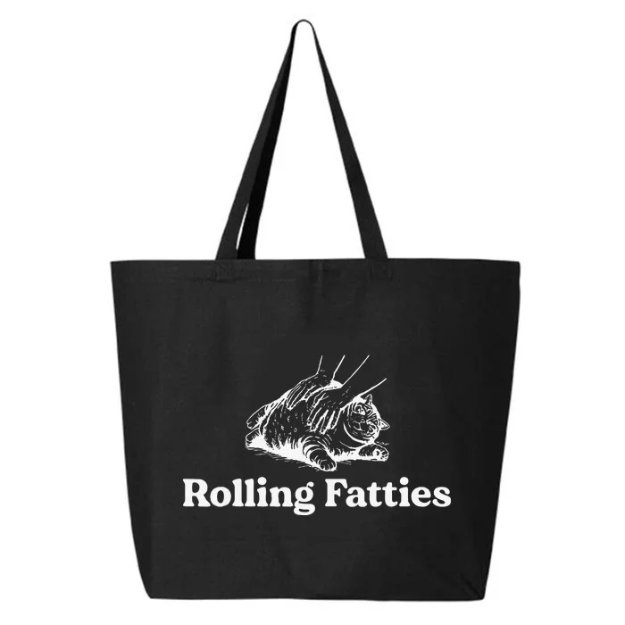 Rolling Fatties Cat Lover Funny Cat Kitten Gift 25L Jumbo Tote