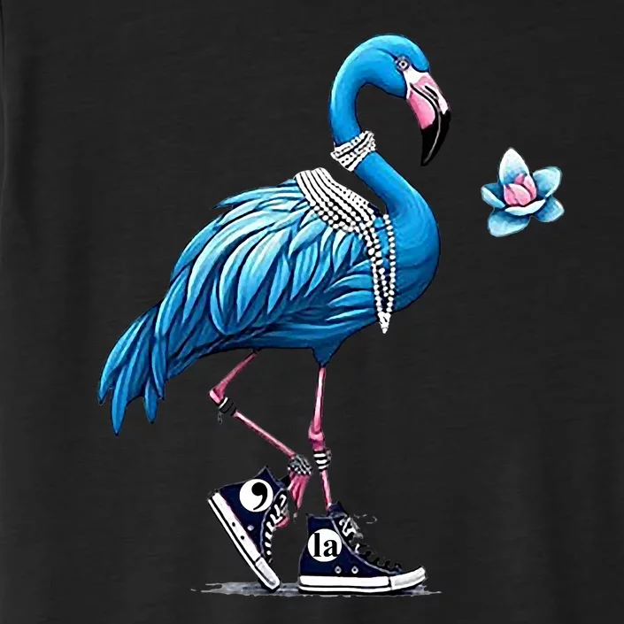 Retro Flamingo Chucks And Pearls Comma La Kamala Harris 2024 ChromaSoft Performance T-Shirt