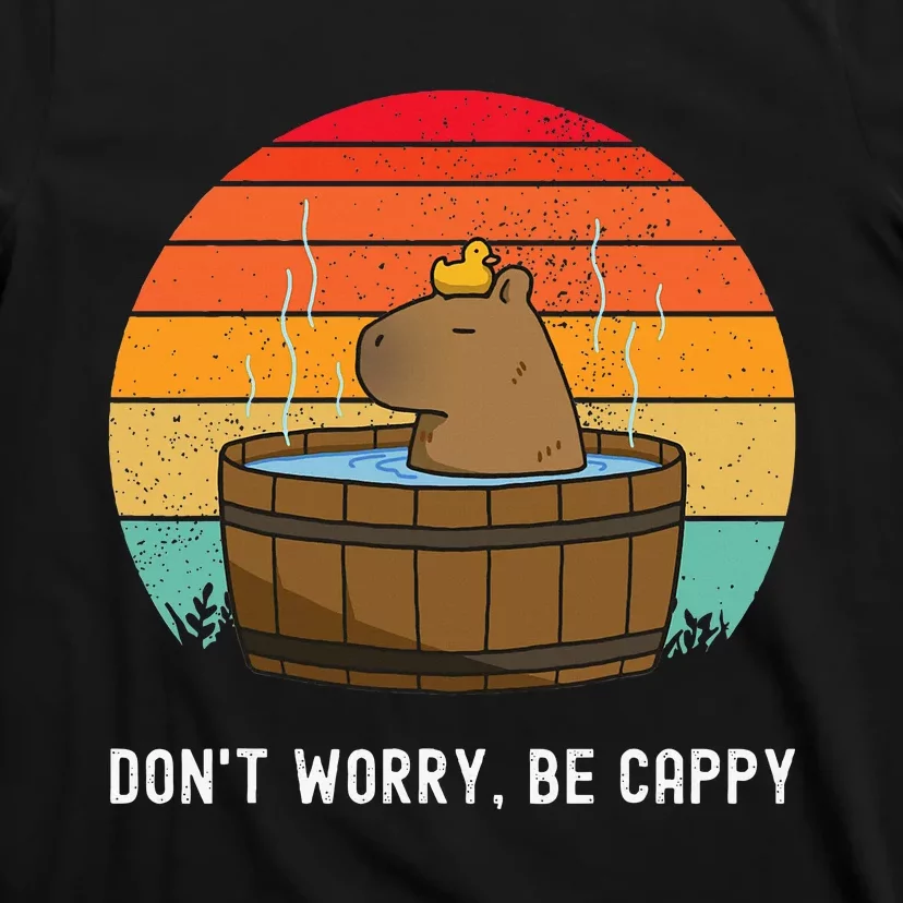 Retro Funny Capybara DonT Worry Be Capy T-Shirt