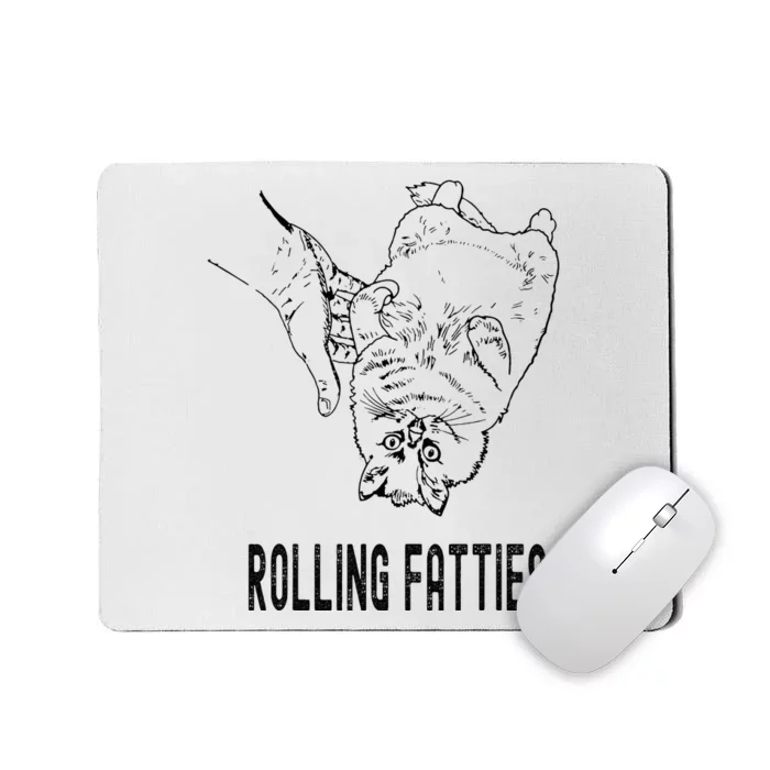 Rolling Fatties Cat Mousepad