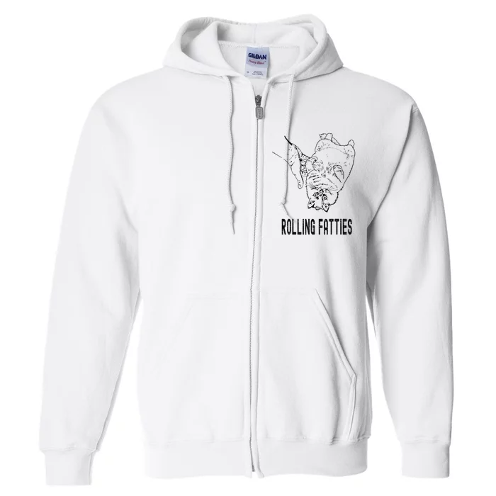 Rolling Fatties Cat Full Zip Hoodie