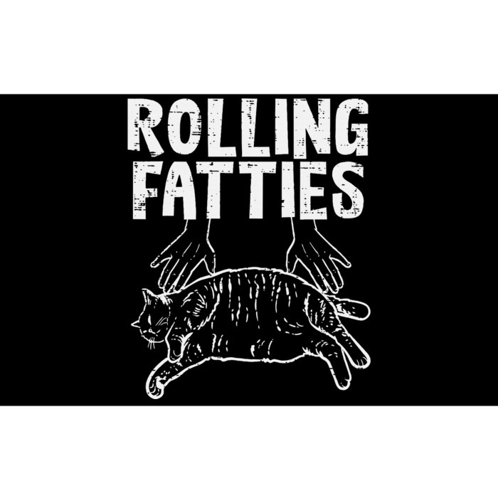 Rolling Fatties Cat Funny Fat Kitten Bumper Sticker