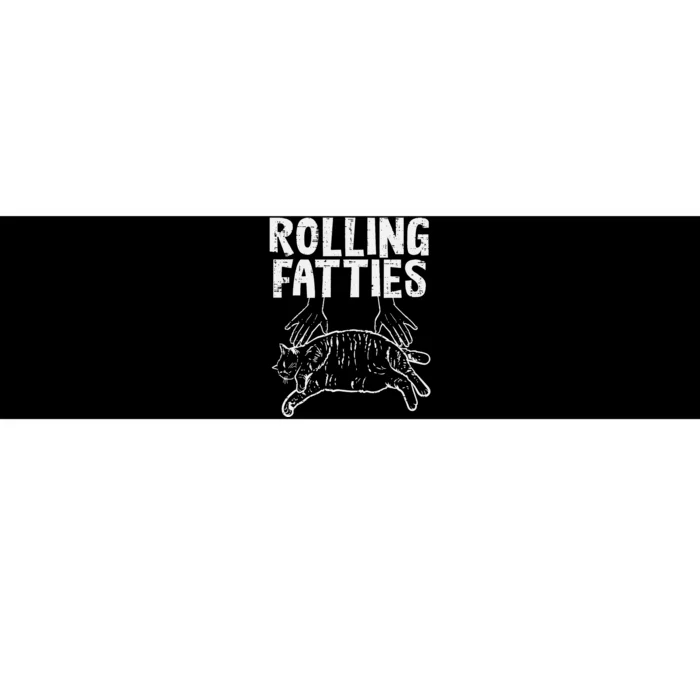 Rolling Fatties Cat Funny Fat Kitten Bumper Sticker