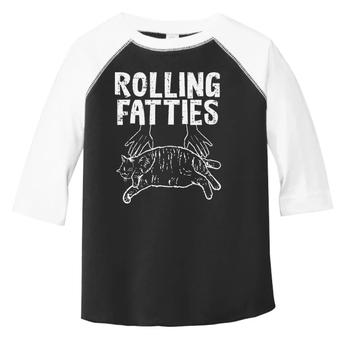 Rolling Fatties Cat Funny Fat Kitten Toddler Fine Jersey T-Shirt