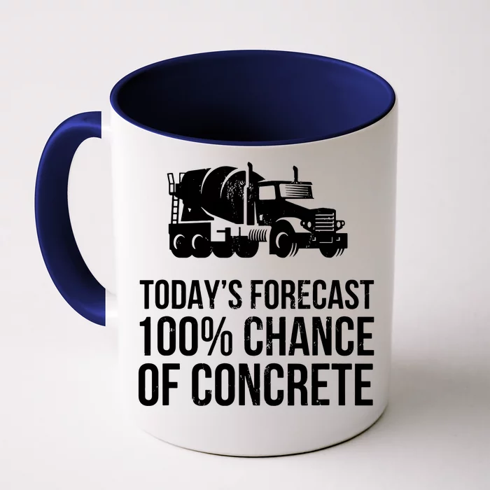 Retro Funny Concrete Worker Gift Construction Worker Gag Pun Front & Back Coffee Mug