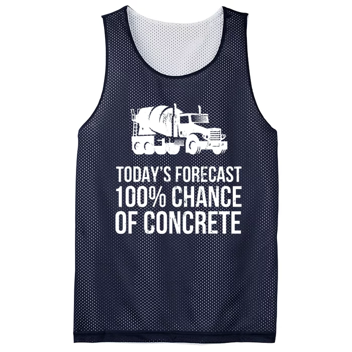 Retro Funny Concrete Worker Gift Construction Worker Gag Pun Mesh Reversible Basketball Jersey Tank