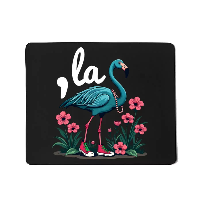 Retro Flamingo Chucks And Pearls Comma La Kamala Harris 2024 Mousepad