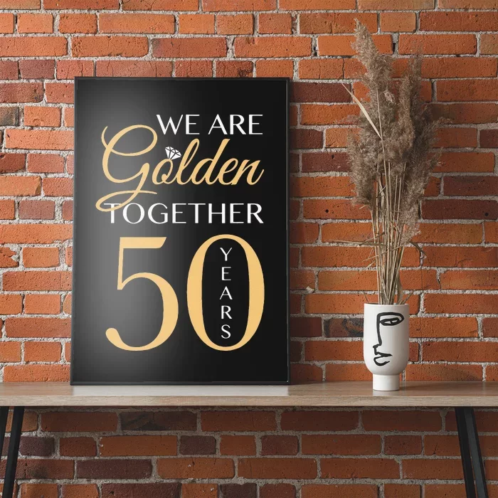 Romantic For Couples 50th Wedding Anniversary Poster