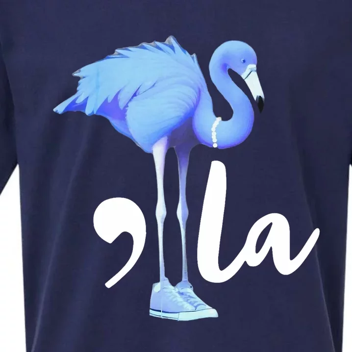 Retro Flamingo Chucks And Pearls Comma La Kamala Harris 2024 Sueded Cloud Jersey T-Shirt