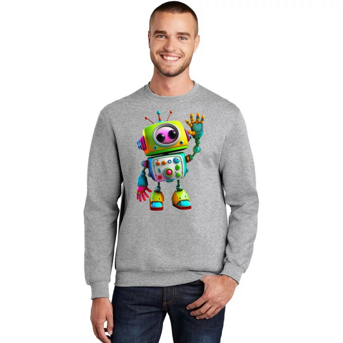 Robot for Cute Happy Tall Sweatshirt