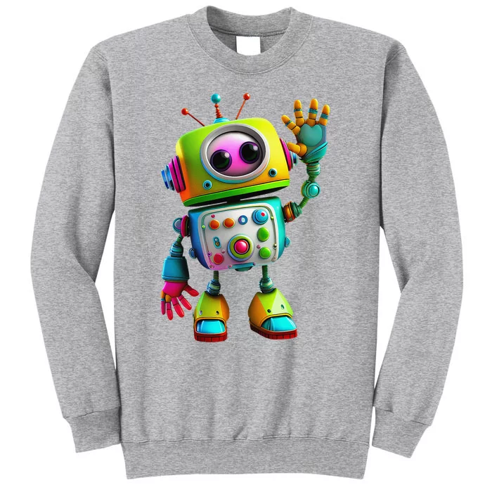 Robot for Cute Happy Tall Sweatshirt