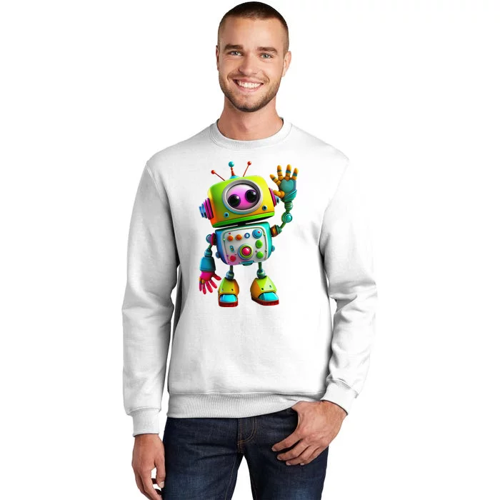 Robot for Cute Happy Sweatshirt