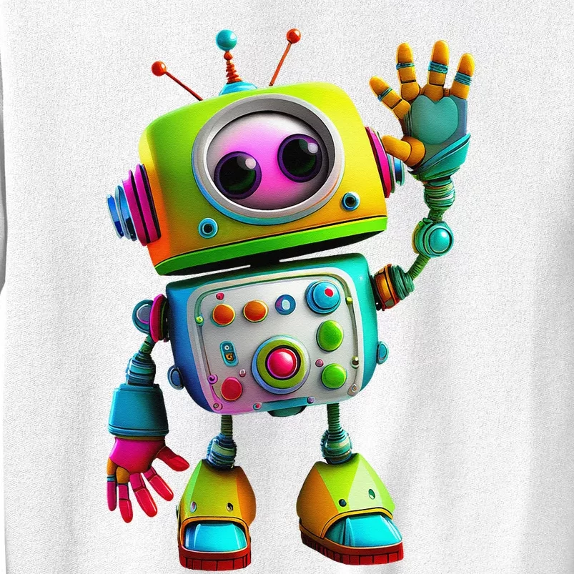 Robot for Cute Happy Sweatshirt