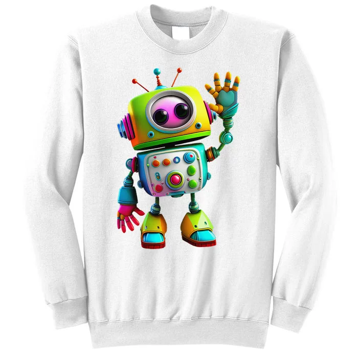 Robot for Cute Happy Sweatshirt