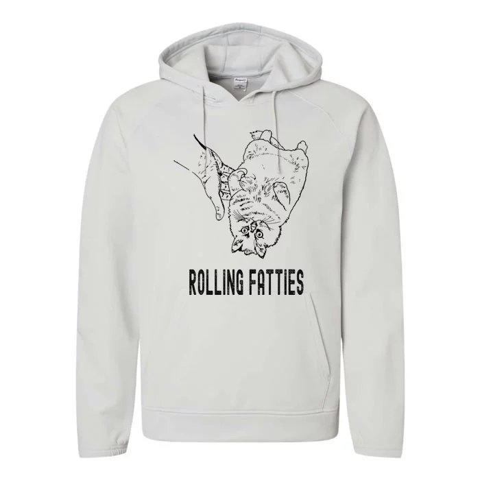 Rolling Fatties Cat Performance Fleece Hoodie