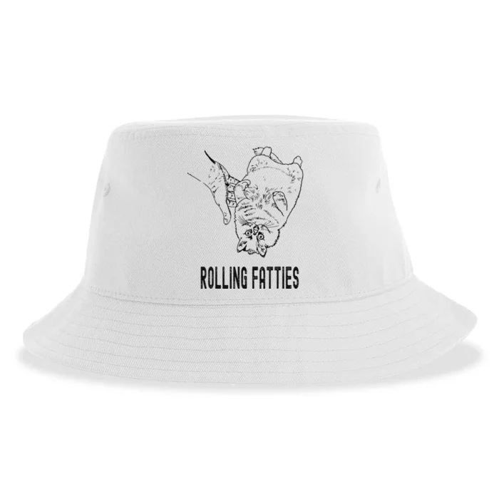 Rolling Fatties Cat Sustainable Bucket Hat