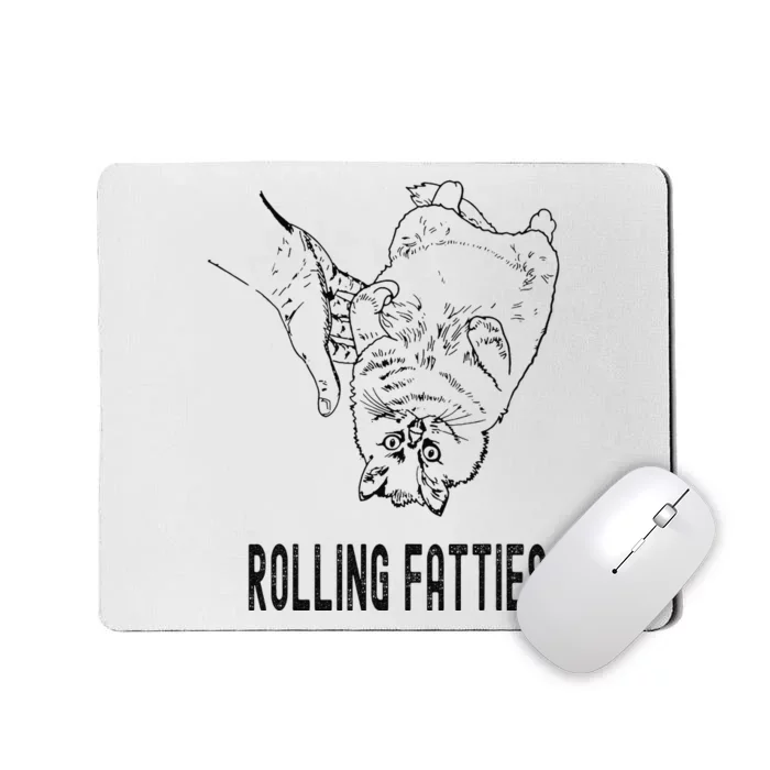 Rolling Fatties Cat Mousepad