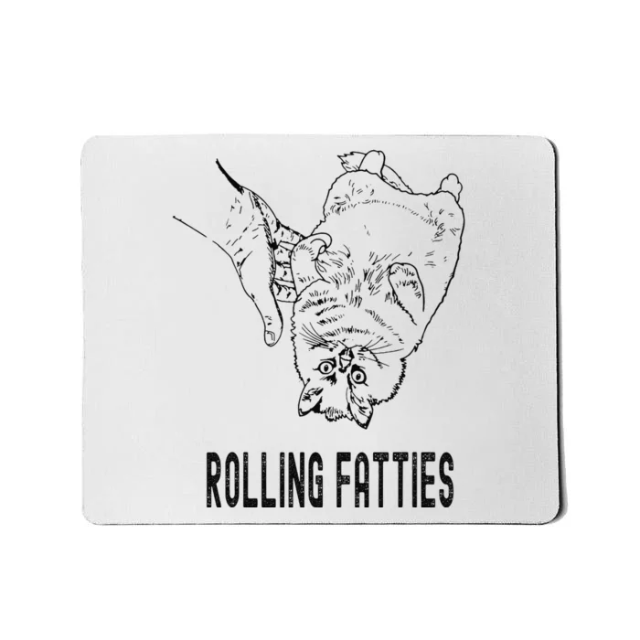 Rolling Fatties Cat Mousepad