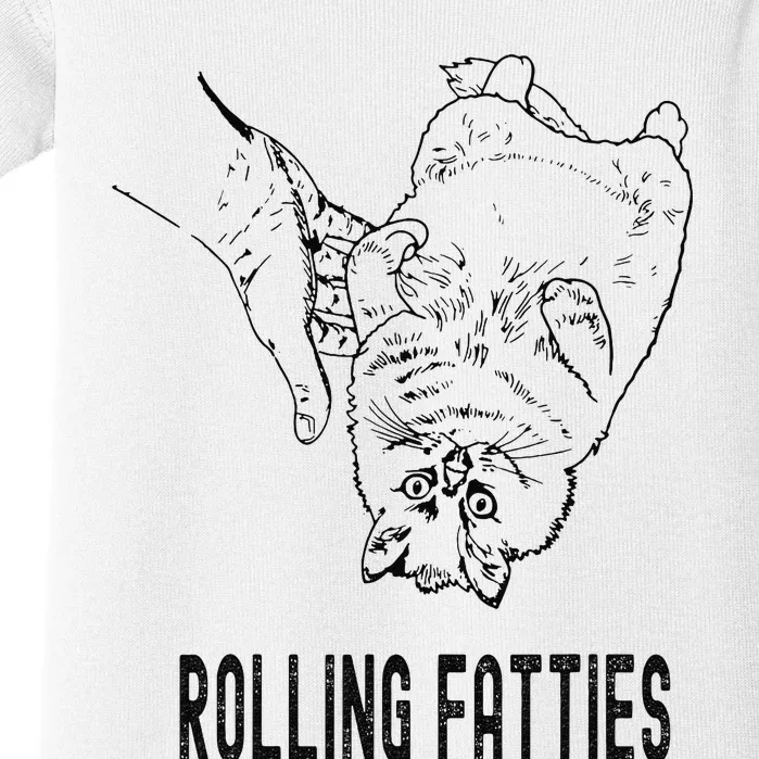 Rolling Fatties Cat Baby Bodysuit