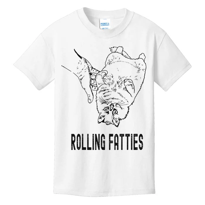 Rolling Fatties Cat Kids T-Shirt