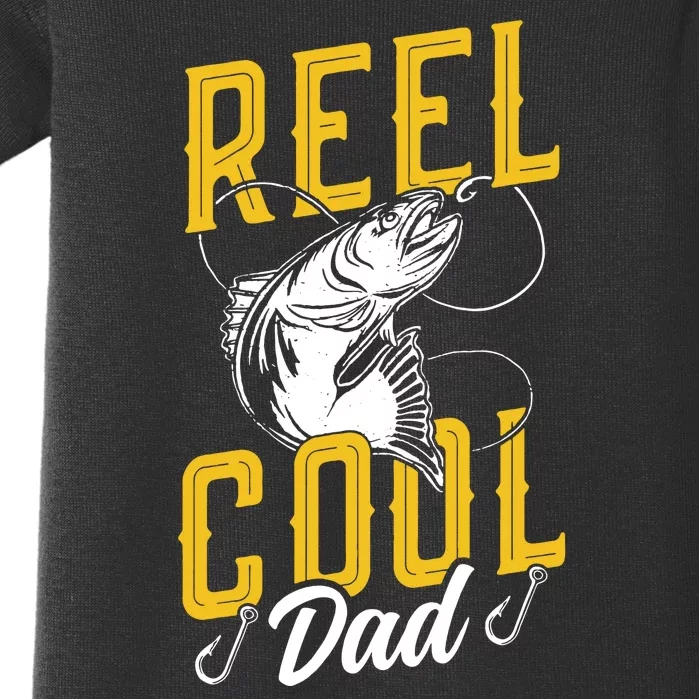 Reel Fisher Cool Dad Retro Baby Bodysuit