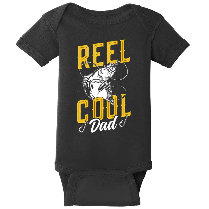 Reel Fisher Cool Dad Retro Baby Bodysuit