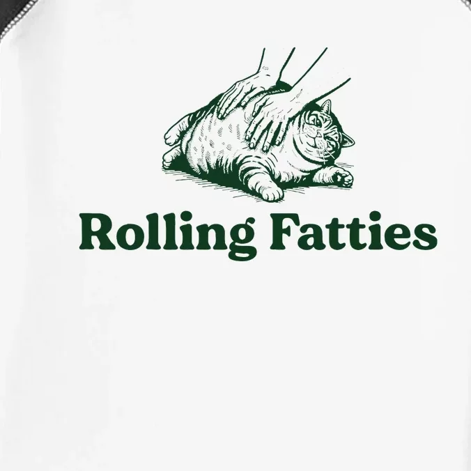 Rolling Fatties Cat Funny Cute Cat Lover Kitten Owner Kitty Infant Baby Jersey Bodysuit