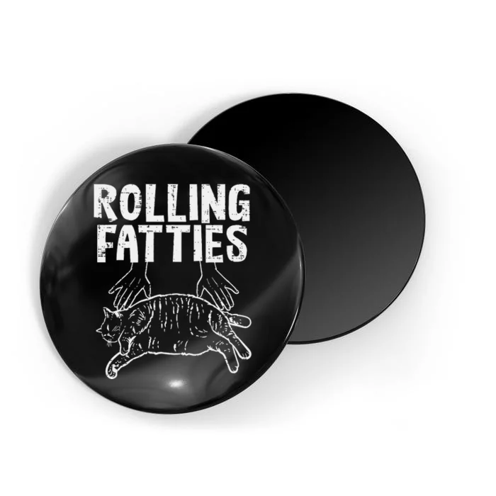 Rolling Fatties Cat Funny Fat Kitten Magnet