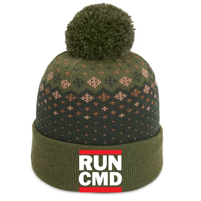 RunCMD Funny Command Prompt Computer Programmer The Baniff Cuffed Pom Beanie