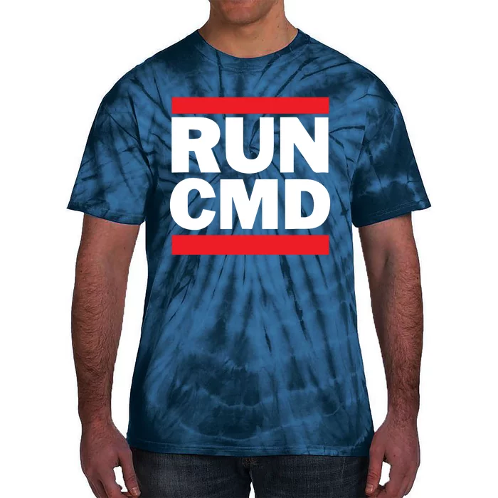 RunCMD Funny Command Prompt Computer Programmer Tie-Dye T-Shirt