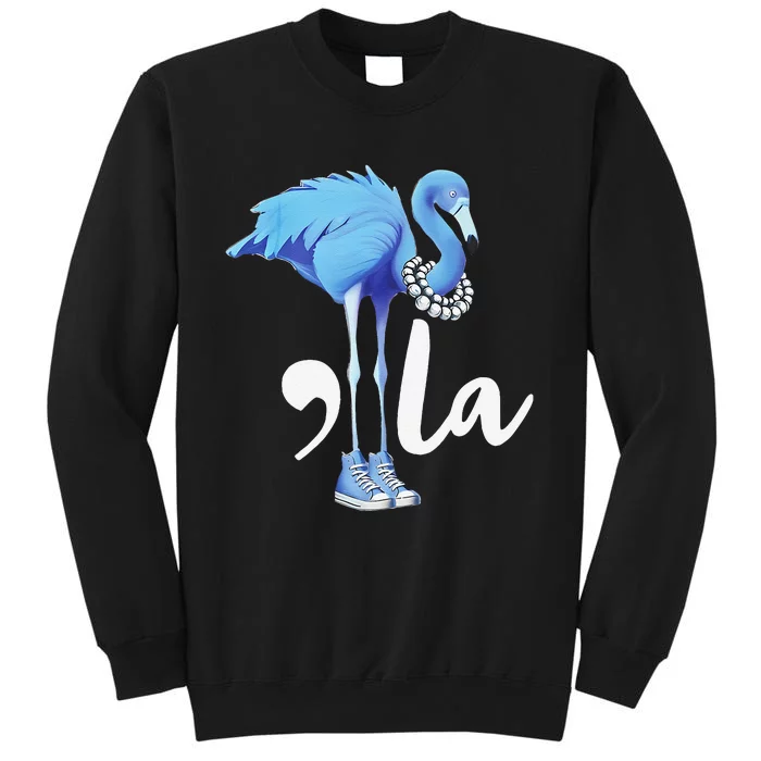 Retro Flamingo Chucks And Pearls Comma La Kamala Harris 2024 Gift Sweatshirt