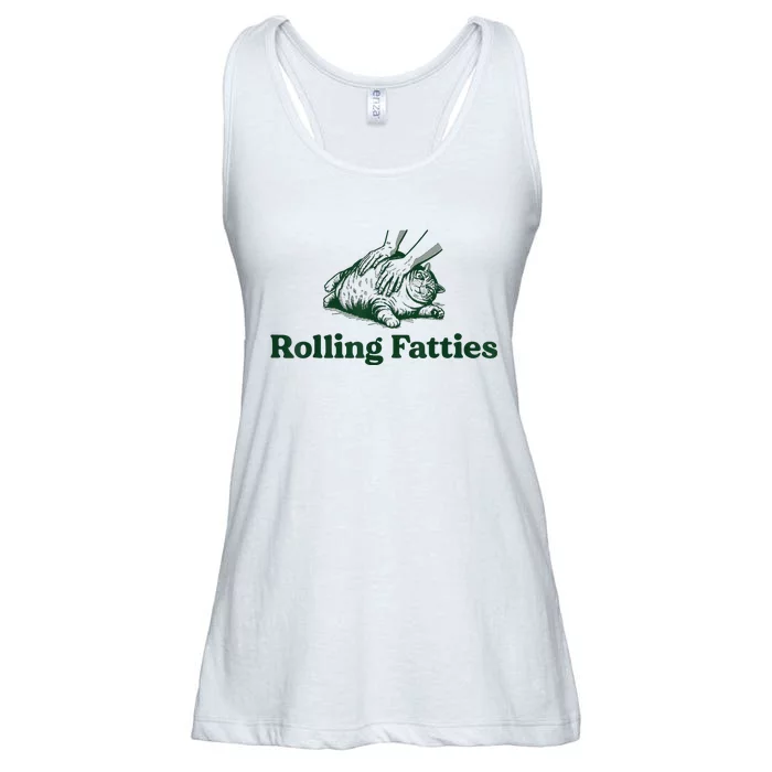 Rolling Fatties Cat Ladies Essential Flowy Tank