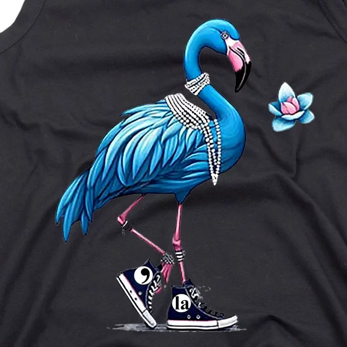 Retro Flamingo Chucks And Pearls Comma La Kamala Harris 2024 Tank Top