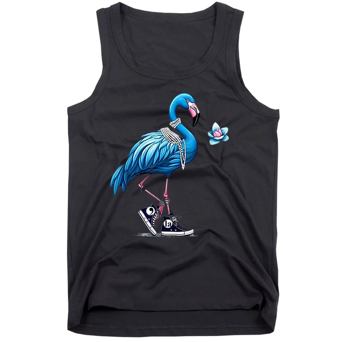 Retro Flamingo Chucks And Pearls Comma La Kamala Harris 2024 Tank Top