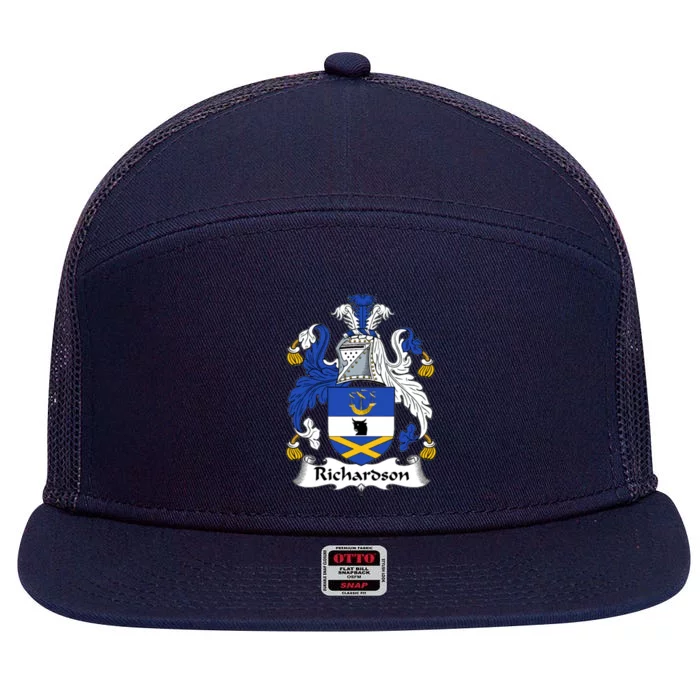 Richardson Family Crest 7 Panel Mesh Trucker Snapback Hat