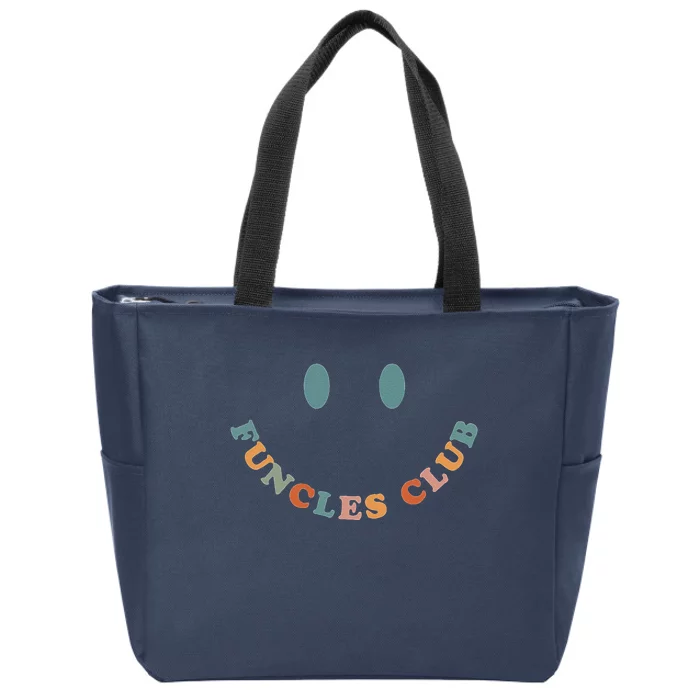 Retro Funcles Club Funny Fathers Day Gift Uncle Zip Tote Bag