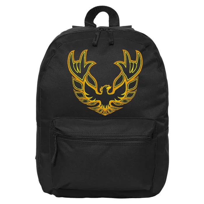 Rockin Firebird Classic Detroit Muscle Car Transam 16 in Basic Backpack