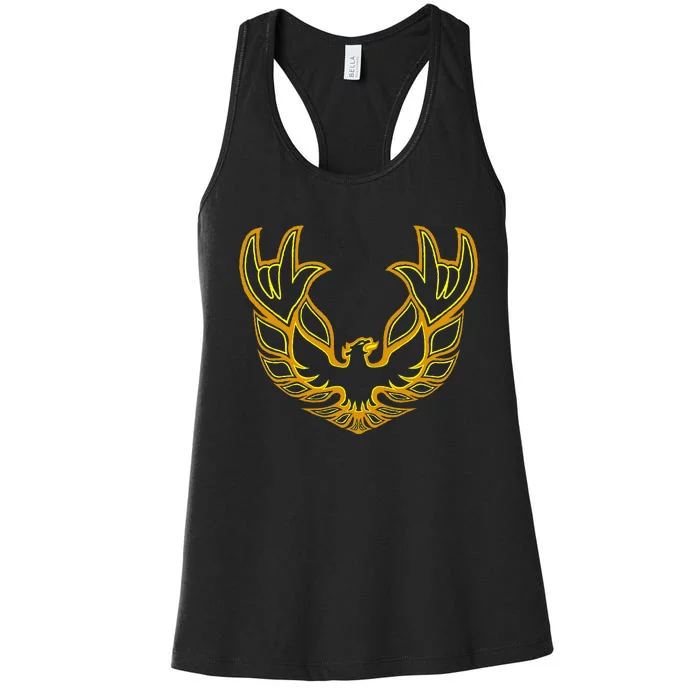 Rockin Firebird Classic Detroit Muscle Car Transam Women's Racerback Tank