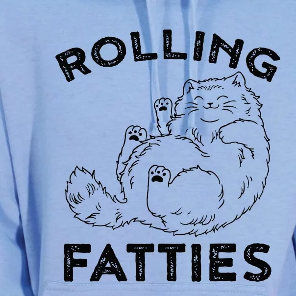 Rolling Fatties Ca Funny Cat Unisex Surf Hoodie