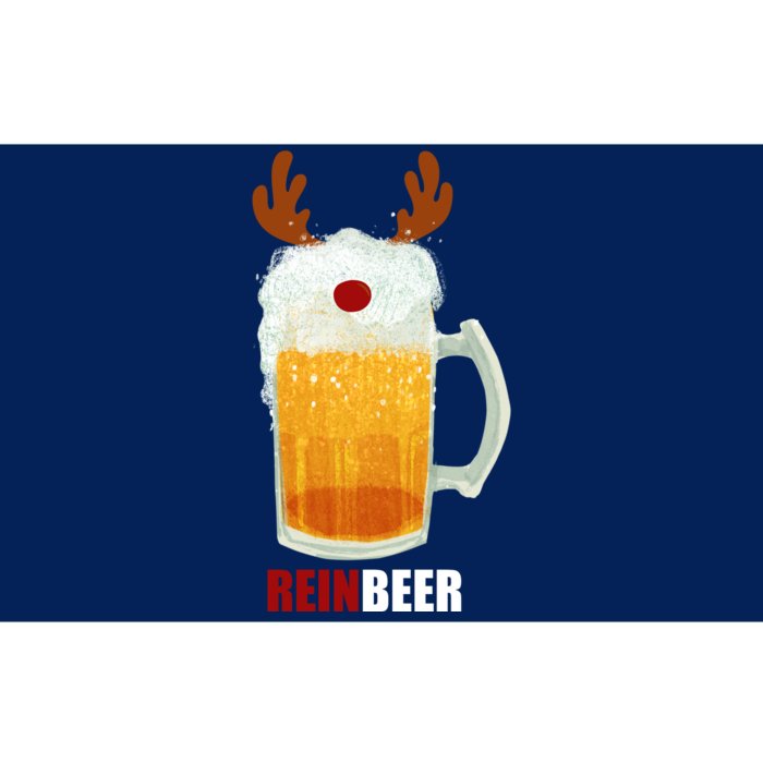 Reinbeer Funny Christmas Holiday Beer Lover Bumper Sticker