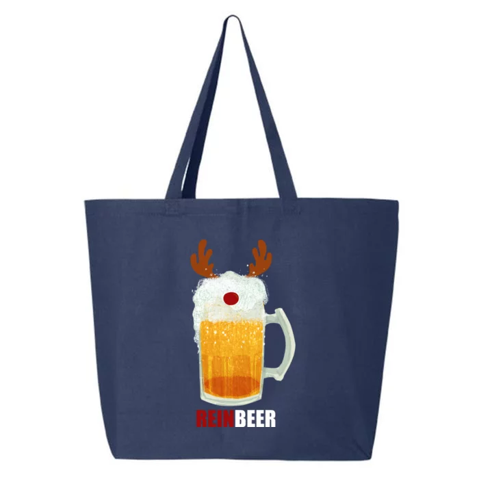 Reinbeer Funny Christmas Holiday Beer Lover 25L Jumbo Tote