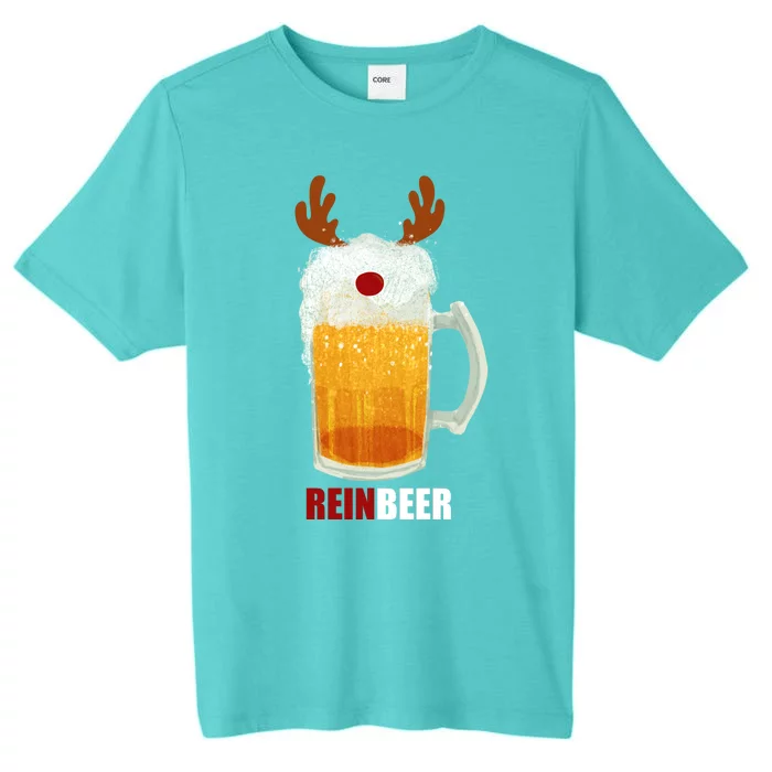 Reinbeer Funny Christmas Holiday Beer Lover ChromaSoft Performance T-Shirt