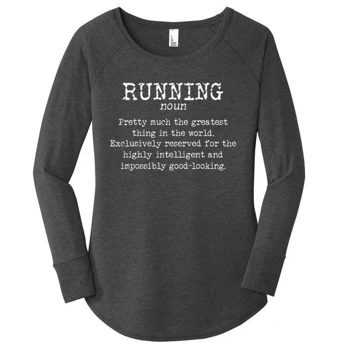 Running Funny Definition Funny 5k Marathon Runner Women's Perfect Tri Tunic Long Sleeve Shirt