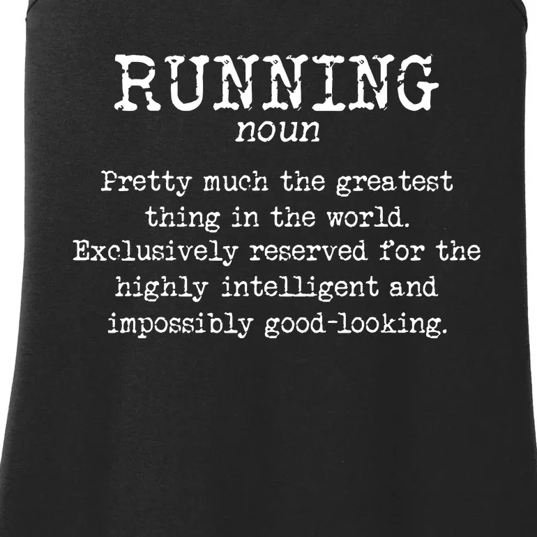 Running Funny Definition Funny 5k Marathon Runner Ladies Essential Tank