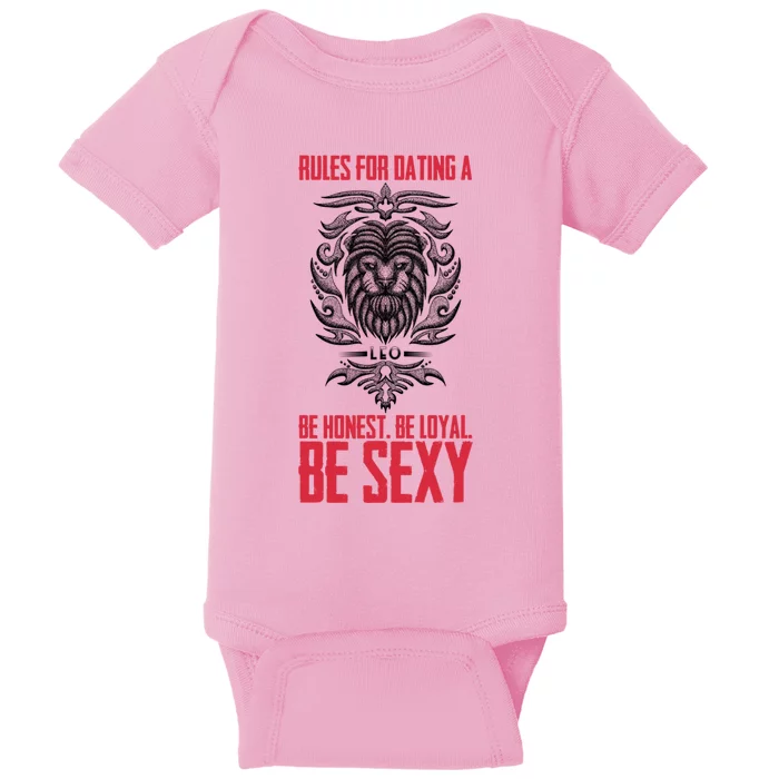 Rules For Dating A Leo Gift Baby Bodysuit