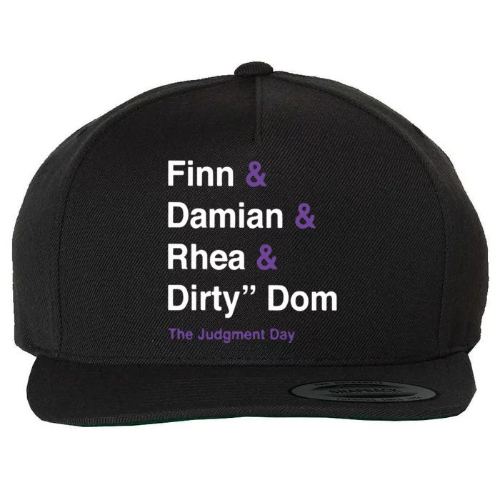 Rtruth Finn Damian Rhea Dirty Dom The Judgment Day Wool Snapback Cap