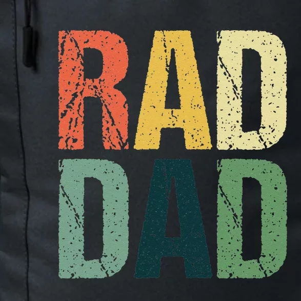 Retro Fathers Day Gift Rad Dad Cool Father Daddy Daily Commute Backpack