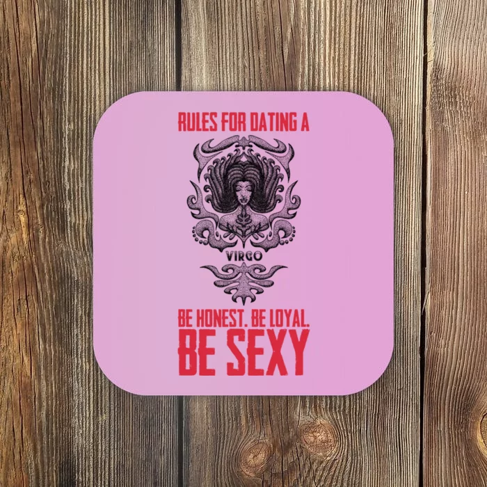 Rules For Dating A Virgo Cute Gift Coaster